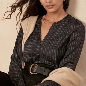 Banana Republic Petite essential popover top